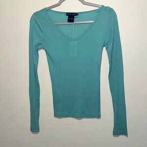 Ralph Lauren Aqua Long Sleeve Tee